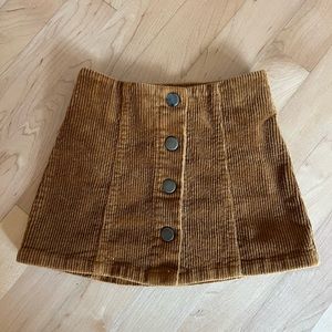 Rylee + Cru brown skirt